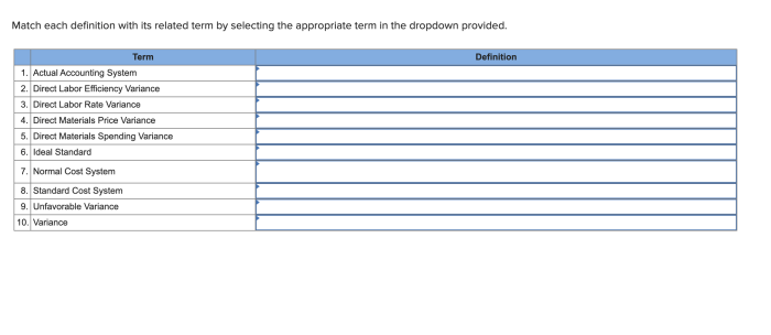 Match each definition to the appropriate term.